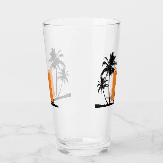 Aangepaste Monogram Gepersonaliseerde Highball Gla Glas (Links)