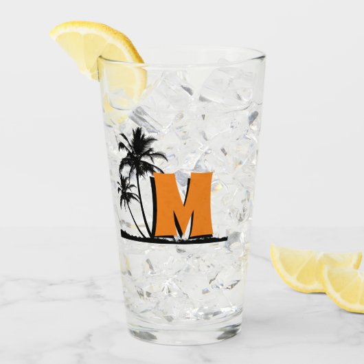 Aangepaste Monogram Gepersonaliseerde Highball Gla Glas (Voorkant ijs)
