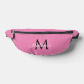 Aangepaste Monogram Gepersonaliseerde Roze Heuptasje (Liggend)