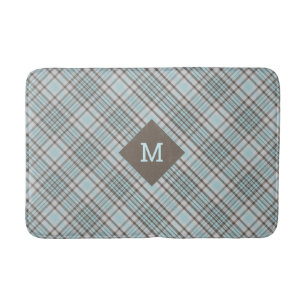 Aangepaste Monogram geruite / Tartan Patroon Badma Badmat