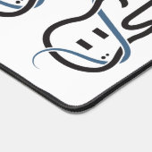 Aangepaste Monogram Gestileerde Gitaar Bureaumat (Hoek)