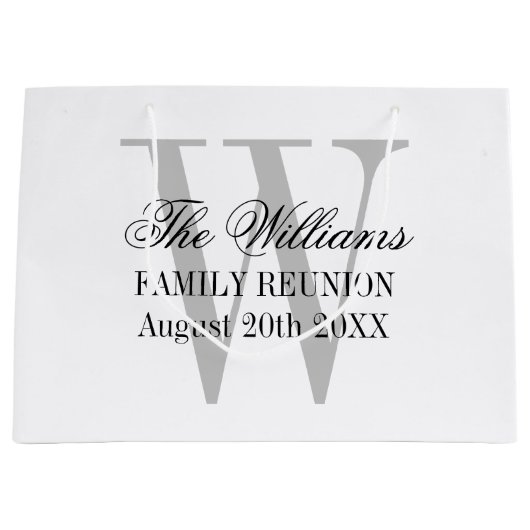 Aangepaste monogram gezinshereniger groot cadeauzakje (Voorkant)