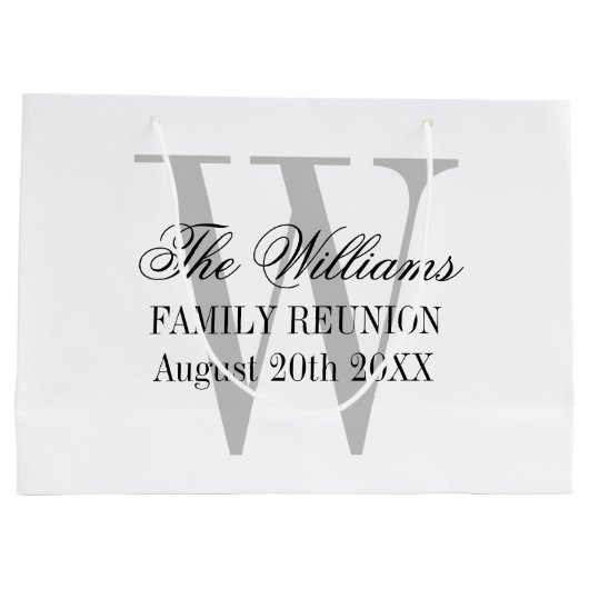 Aangepaste monogram gezinshereniger groot cadeauzakje (Achterkant)