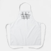 Aangepaste monogram gezinshereniging BBQ-partijkok Schort (Voorkant)