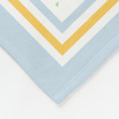 Aangepaste monogram Girl Fleece Blanket, medium Deken (Hoek)