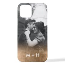 Aangepaste Monogram Gold Ombre Foto