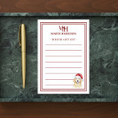 Aangepaste Monogram Golden Retriever Holiday Gift  Post-it® Notes