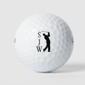 Aangepaste monogram Golf Balls Golfballen (Voorkant)