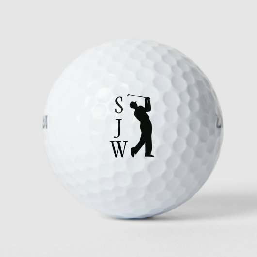 Aangepaste monogram Golf Balls Golfballen (Voorkant)