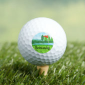 Aangepaste monogram Golf Course Golf Balls Golfballen (Insitu Shirt)