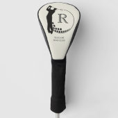 Aangepaste Monogram Golf Swing Golfheadcover (Voorkant)