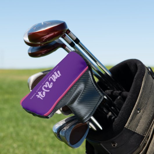 Aangepaste Monogram / Golfbaan Putter Hoesje Golfheadcover (Insitu)