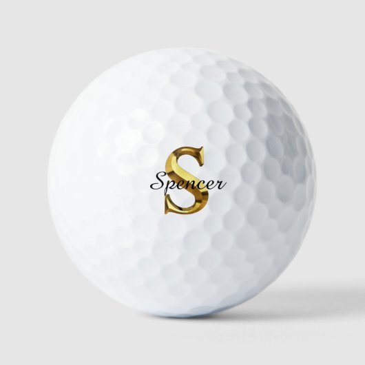 Aangepaste Monogram Golfballen | Gepersonaliseerde (Voorkant)