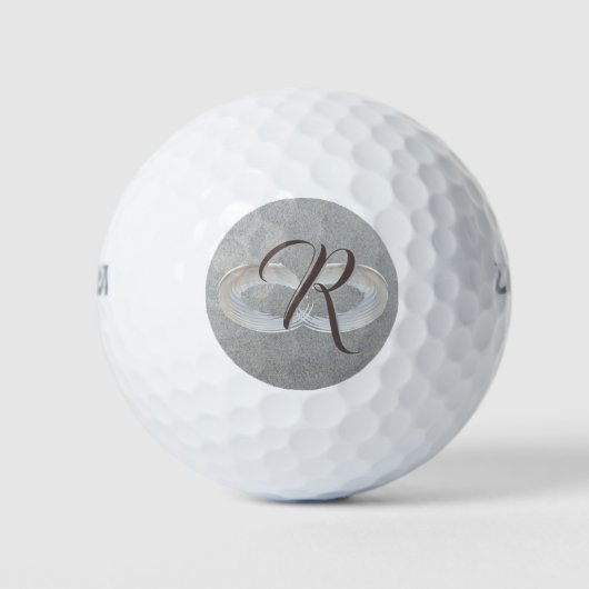 Aangepaste Monogram Golfballen met vleugels - Pers (Voorkant)