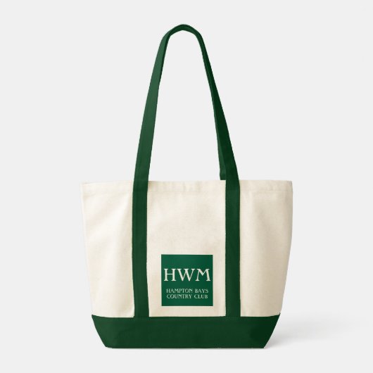 AANGEPASTE MONOGRAM GOLFCLUB CANVAS TAS (Achterkant)