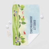 Aangepaste monogram Golfhanddoek (Insitu)