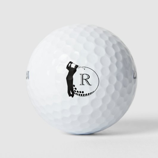 Aangepaste Monogram Golfswing Golfballen (Voorkant)