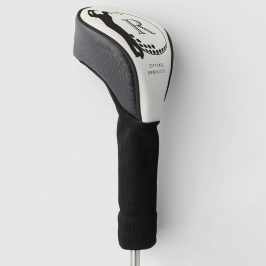 Aangepaste Monogram Golfswing Golfheadcover (Schuin)