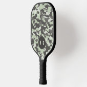 Aangepaste Monogram Groene Camo Pickleball Paddle (Links)