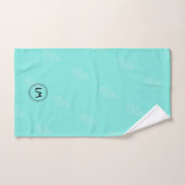 Aangepaste monogram groene handdoek (Handdoek)