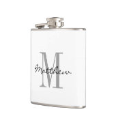 Aangepaste monogram groomsman bruids partij drink  heupfles (Links)