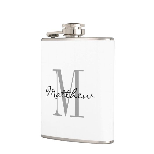 Aangepaste monogram groomsman bruids partij drink  heupfles (Links)