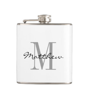 Aangepaste monogram groomsman bruids partij drink  heupfles