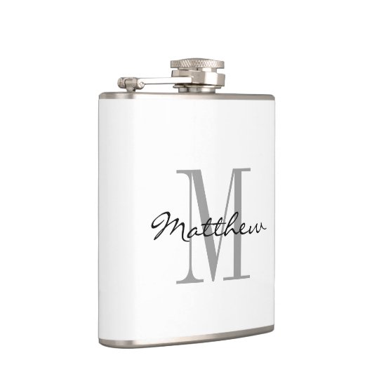 Aangepaste monogram groomsman bruids partij drink  heupfles (Rechts)