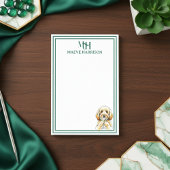 Aangepaste Monogram Hand getrokken Doodle Martini  Post-it® Notes