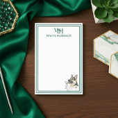 Aangepaste Monogram Hand getrokken Duitse Herder Post-it® Notes