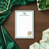 Aangepaste Monogram Hand getrokken Golden Retrieve Post-it® Notes