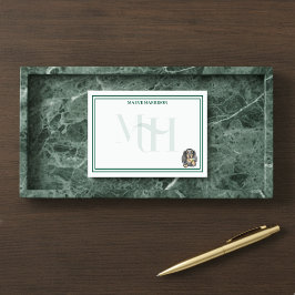 Aangepaste Monogram Hand getrokken teckel Martini  Post-it® Notes