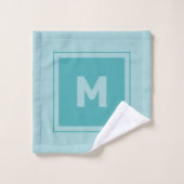 Aangepaste monogram handdoekset bad handdoek (Wasdoekje)