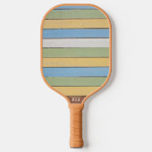 Aangepaste monogram houtplanten pickleball paddle (Voorkant)