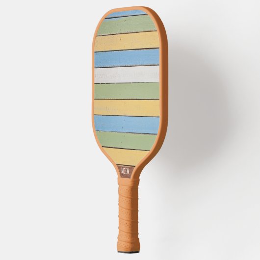 Aangepaste monogram houtplanten pickleball paddle (Links)