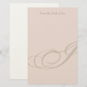 Aangepaste monogram I Stationery Briefpapier (Voorkant / Achterkant)