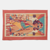 Aangepaste Monogram Ibiza, Spanje Reisposter Theedoek (Horizontaal)