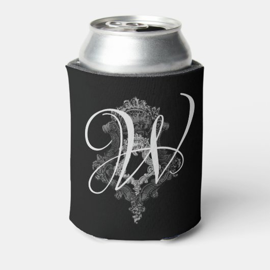 Aangepaste monogram Initiaal koeler (Blikje Achterkant)