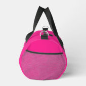 Aangepaste Monogram Initiaal Letter Sjabloon Roze Plunjezak (Rechts)
