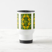 Aangepaste monogram initiaal naam Black Eyed Susan Reisbeker (Center)