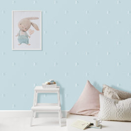 Aangepaste Monogram Initiaal Patroon Kalmerend Bla Behang