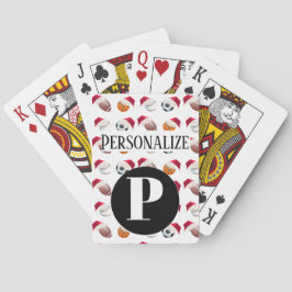 Aangepaste monogram Initiaal voor persoonlijke afs Pokerkaarten