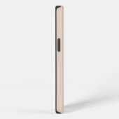 Aangepaste monogram initialen boho blush minimalis iPhone hoesje (Rechterkant)