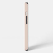 Aangepaste monogram initialen boho blush minimalis iPhone hoesje (Linkerkant)
