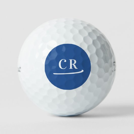Aangepaste Monogram Initialen Eenvoudig Modern Roy Golfballen (Voorkant)