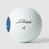 Aangepaste Monogram Initialen Eenvoudig Modern Roy Golfballen (Logo)