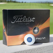 Aangepaste Monogram Initialen Eenvoudig Modern Roy Golfballen