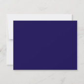 Aangepaste monogram Initialen met zwart-witrand Notitiekaartje (Achterkant)
