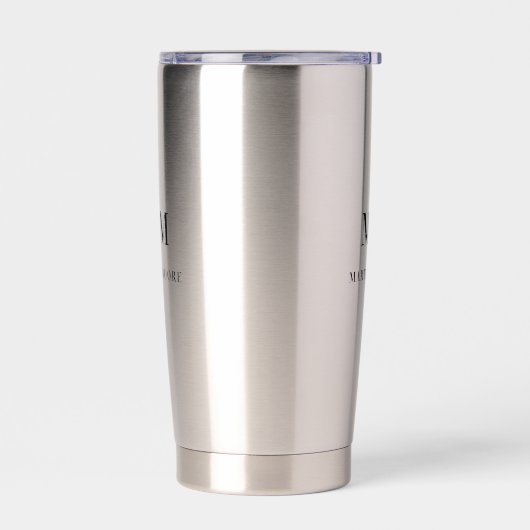 Aangepaste monogram initialen naam unique geïsoleerde drinkbeker (Links)