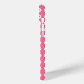 Aangepaste Monogram Initialen Roze Harten Case-Mate iPhone Case (Achterkant / Links)